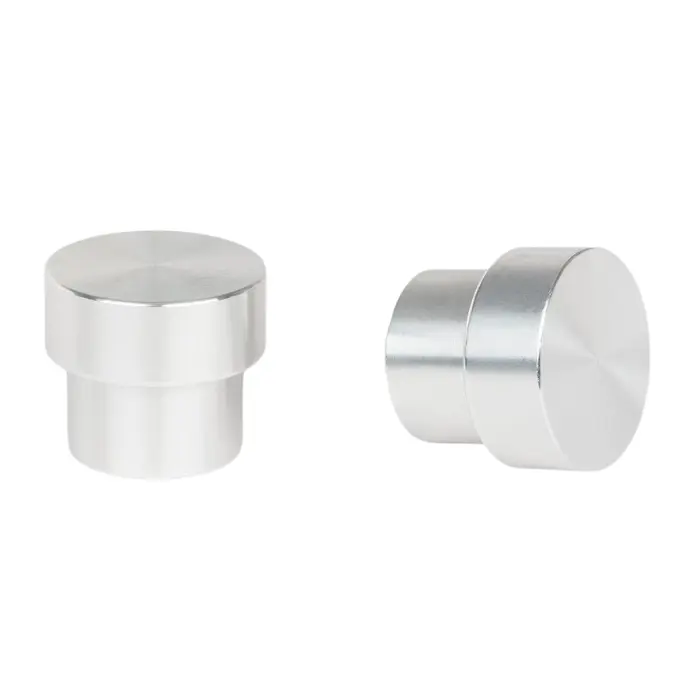Butées d'établi basse hauteur aluminium 10 mm - Lot de 2