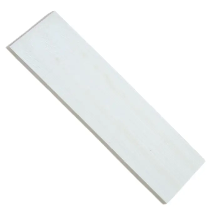 Plaquette substitut d'ivoire Caséine 40×120×6,5 mm