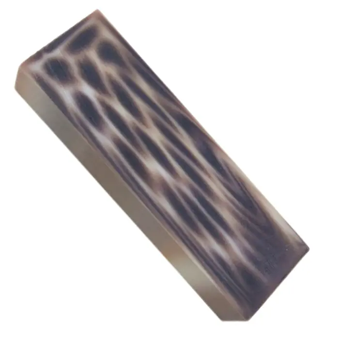 Ébauche de manche polyester panthère 30×35×114 mm