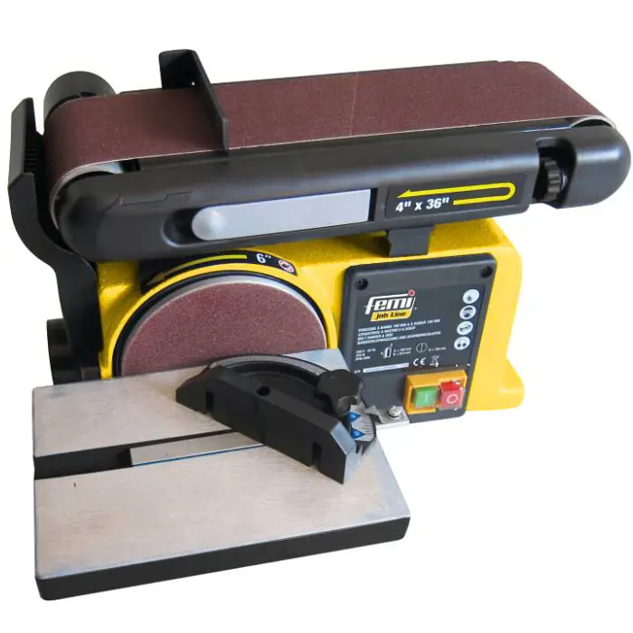 Combiné ponceur bande 100×914 mm / disque Ø 150 mm - Job Line BD 31-462