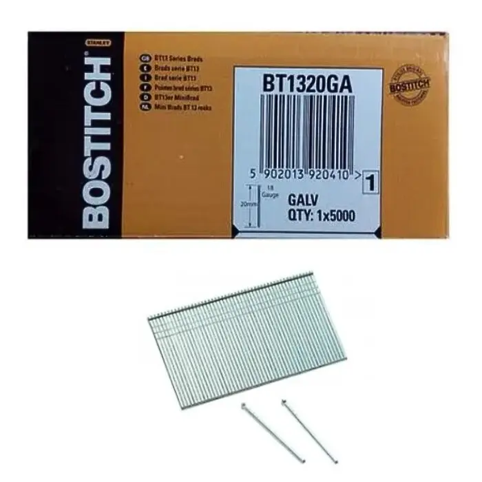 Minibrad galvanisé J18 20 mm - boîte 5000
