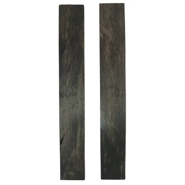 Chasses de rasoir en ébène du Gabon 5 × 29 × 200 mm (paire)