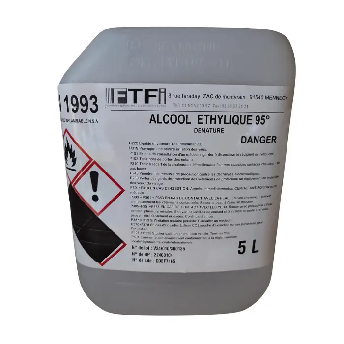 Alcool à vernir dénaturé 95° 1 litre