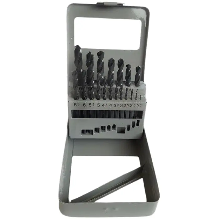 Coffret 19 forets HSS taillés meulés Ø 1-10 mm