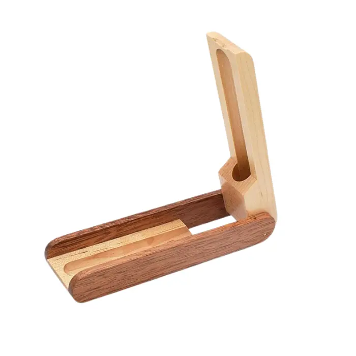 Coffret de présentation 1 stylo - bois de rose et bois clair