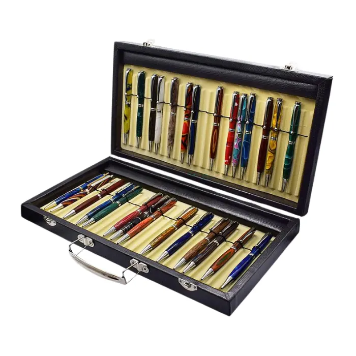 Coffret de présentation 48 stylos en simili