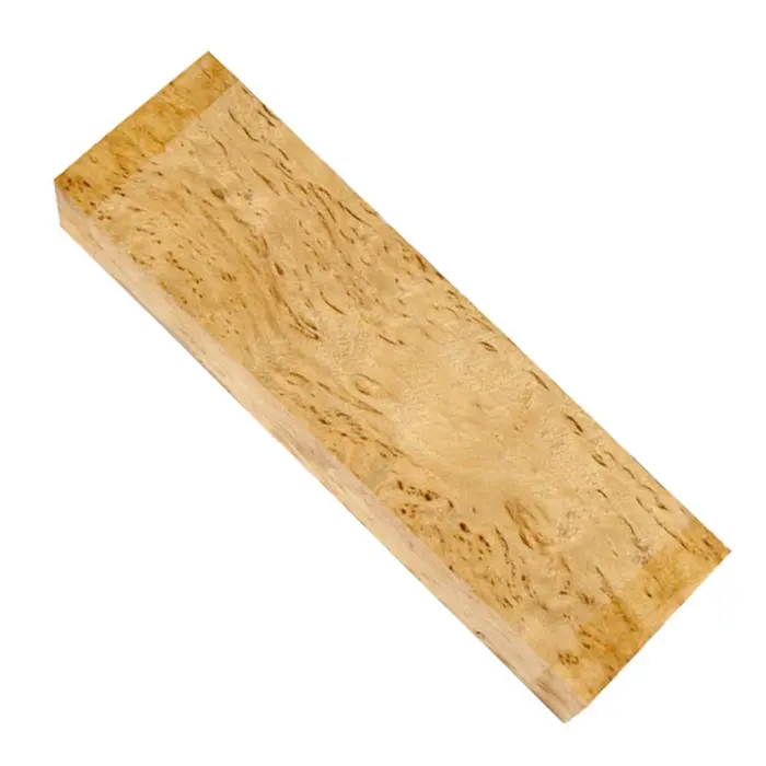 Ébauche de manche Bouleau madré 28 x 40 x 140 mm