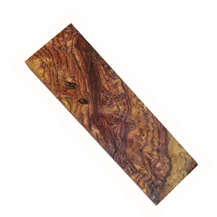 Ébauche de manche Loupe de palissandre du Honduras 28 x 40 x 140 mm