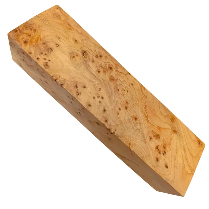 Ébauche de manche Loupe d'If 28 x 40 x 140 mm