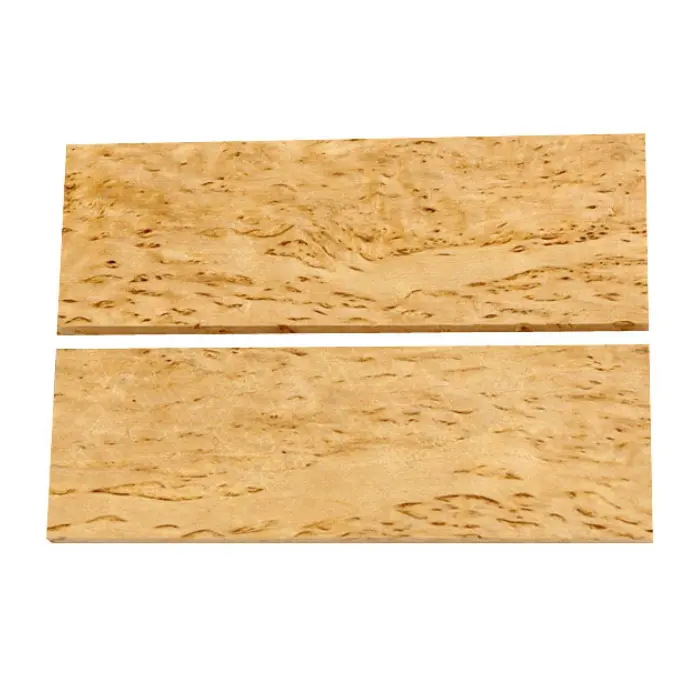 Plaquettes Bouleau madré 6 x 40 x 120 mm