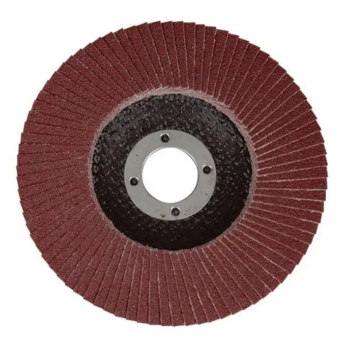 Disque à lamelles zirconium bombé Ø 115 mm grain 80 inox