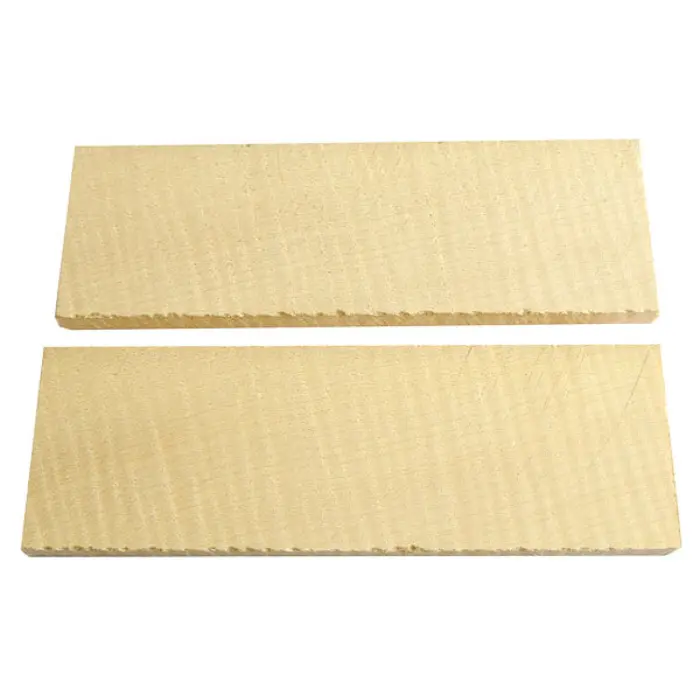 Plaquettes Érable ondé 6 x 40 x 120 mm
