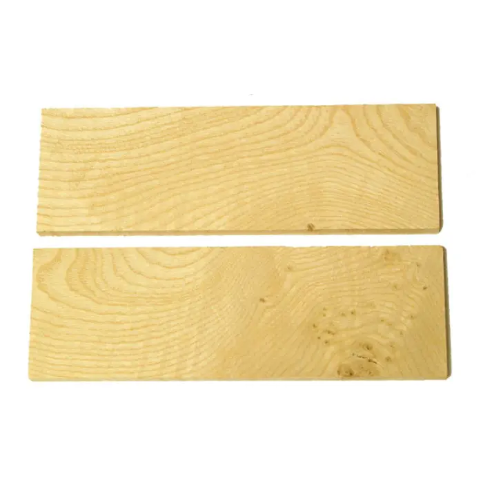 Plaquettes Frêne ondé 6 x 40 x 120 mm