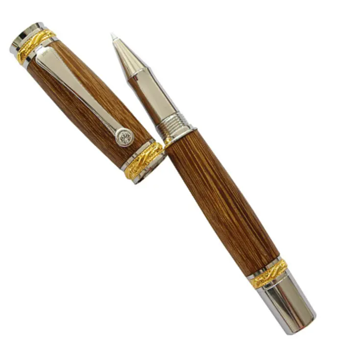 Mécanisme roller luxe chrome et placage or 22K · FTFI Delphine