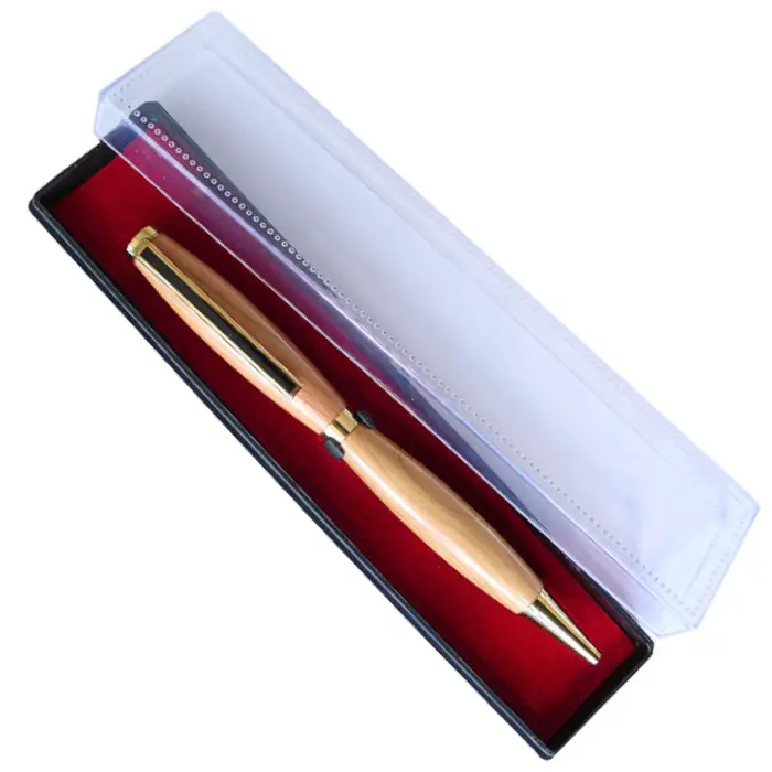 Écrin plastique fond feutrine pour 1 stylo