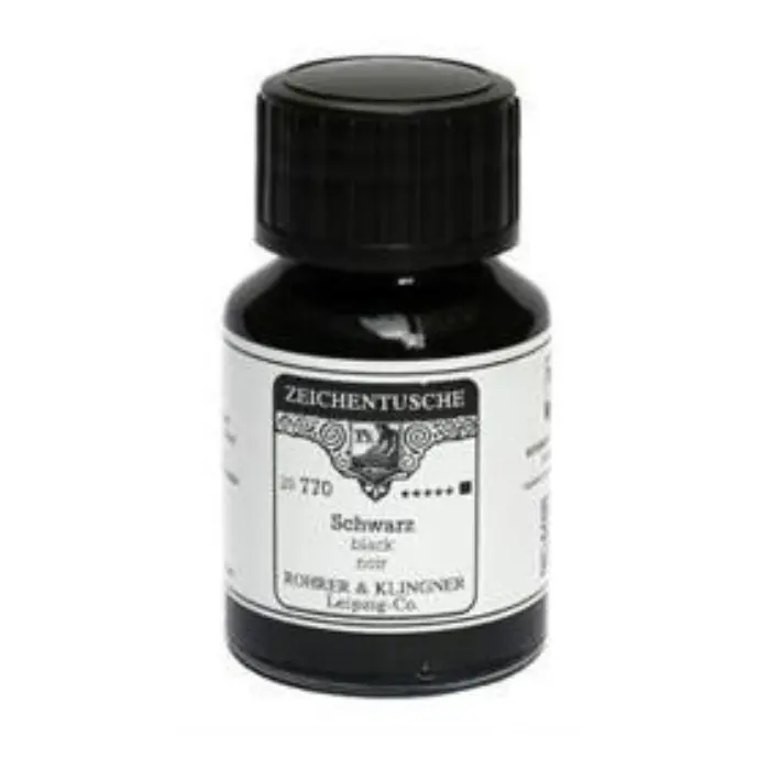Encre de calligraphie noir abyssal 50 ml