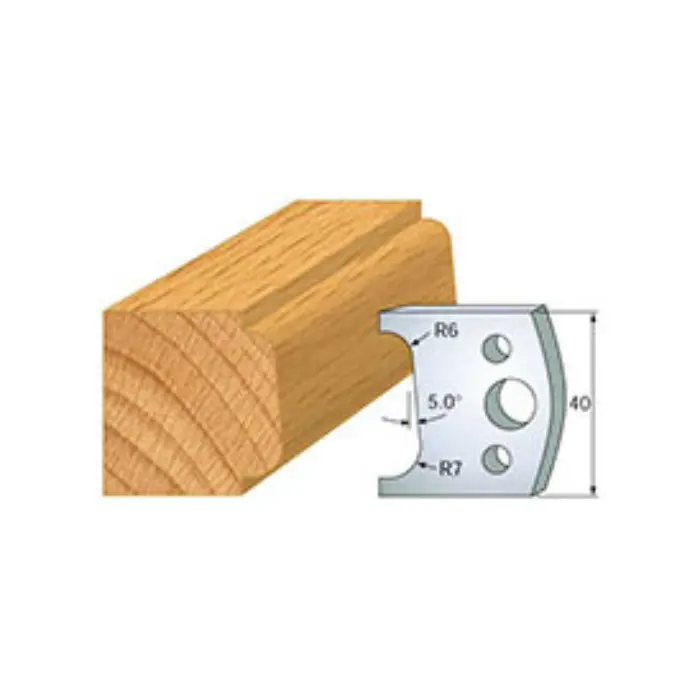 Fers profilés HT 40 mm N°002 quart de rond tarabiscot