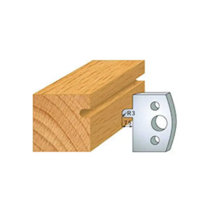 Jeu de 2 fers rainure à joint N°010 HT 40 mm