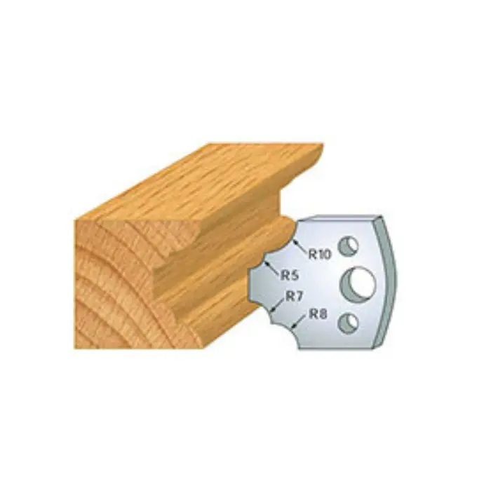Fers de toupie HT 40 mm profil 1/4 rond multiple N°022