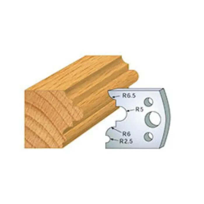 Jeu de 2 contre-fers HT 40 mm profil astragale N°036