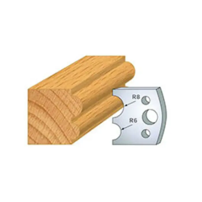Fers de toupie boudin 8 et 6 mm N°051 HT 40 mm