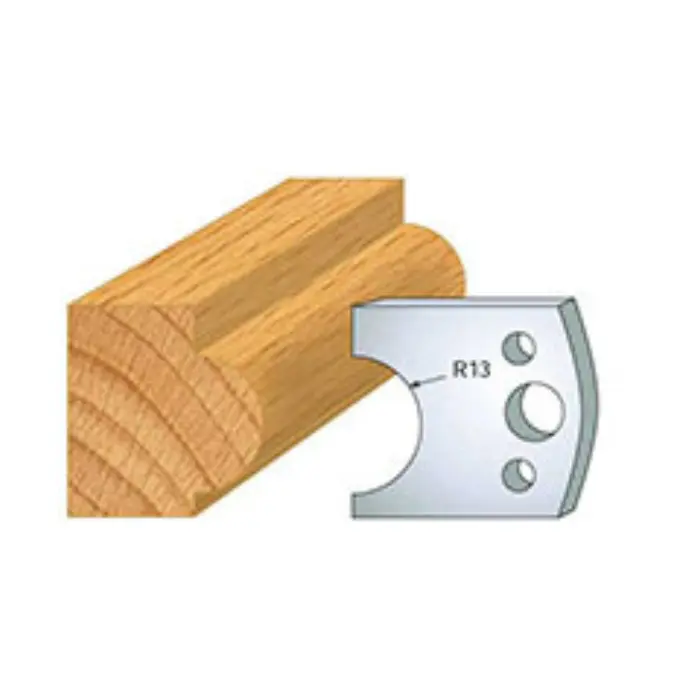 Jeu de 2 contre-fers de toupie profil mouton N°119 HT 40 mm