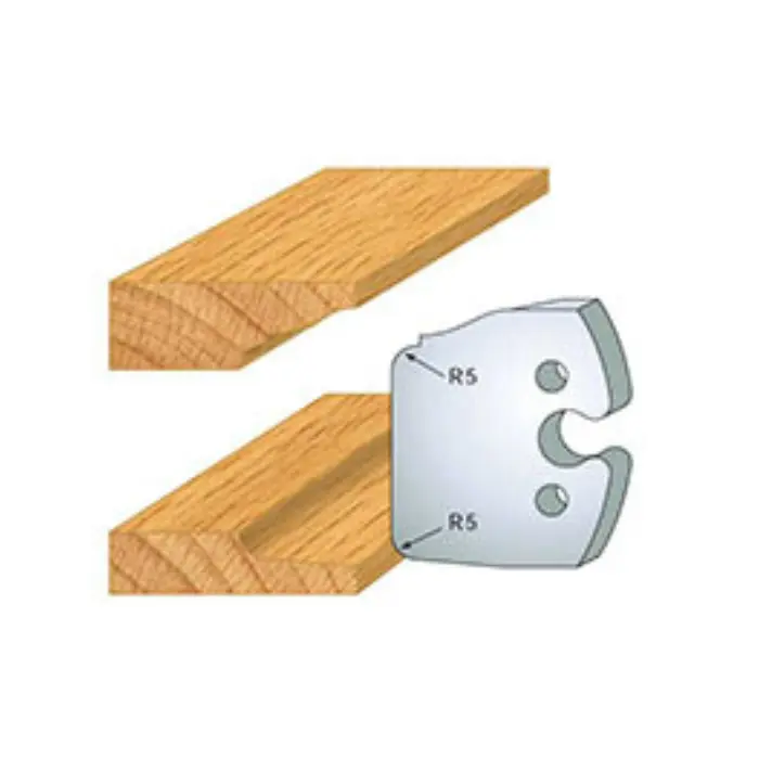 Fers de toupie double plate-bande N°231 Ht. 50 mm