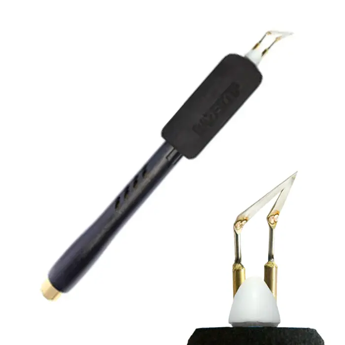 Stylet pyrogravure pointe plate pointue large