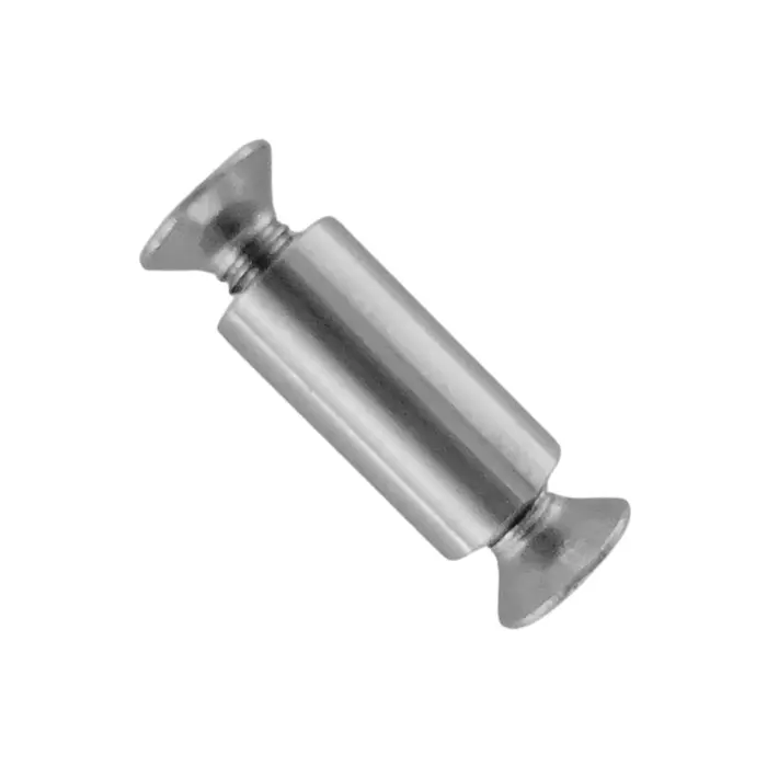 Pivot de coutellerie Ø 5 mm inox 303 + vis tête fraisée Torx M3×6