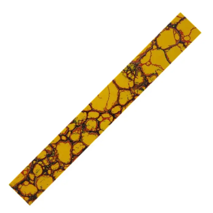 Carrelet pierre reconstituée Os dino jaune 19×19×150 mm