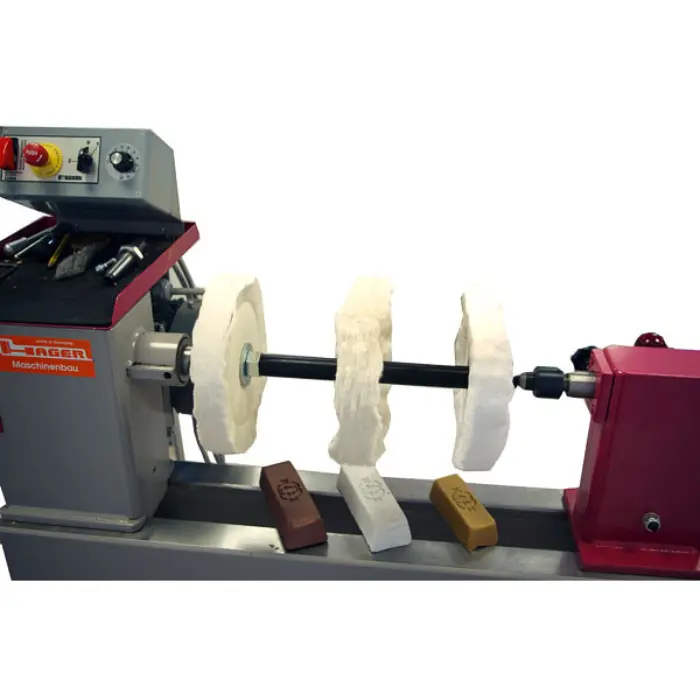 Set de polissage CM2 3 disques 200 mm + 3 pâtes pour tour bois