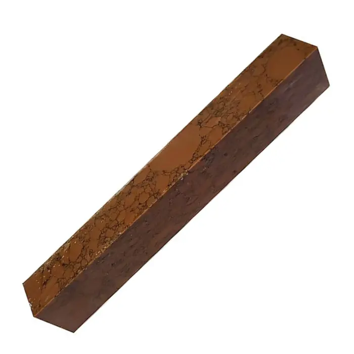 Carrelet pierre reconstituée 19×19×130 mm Obsidian acajou
