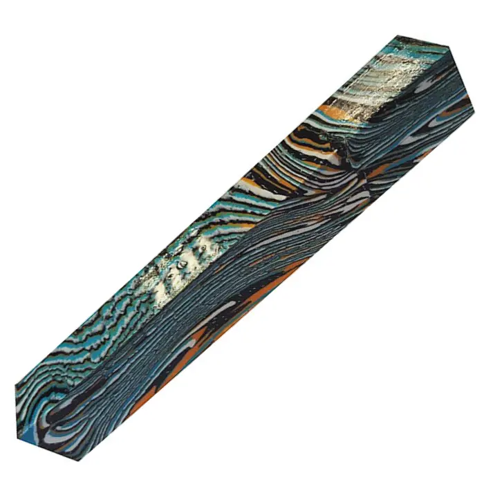 Carrelet pierre reconstituée 19×19×130 mm Jaspe océane