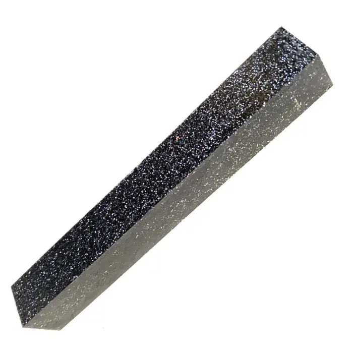 Carrelet résine Glitter ~21×21×150 mm - Noir/Bleu