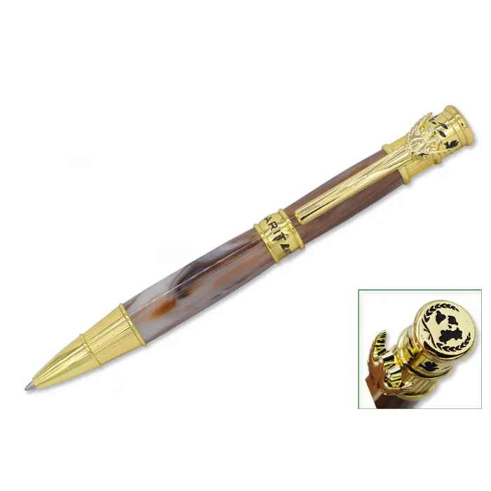 Mécanisme stylo bille 9,5 mm finition dorée · Greta Paix