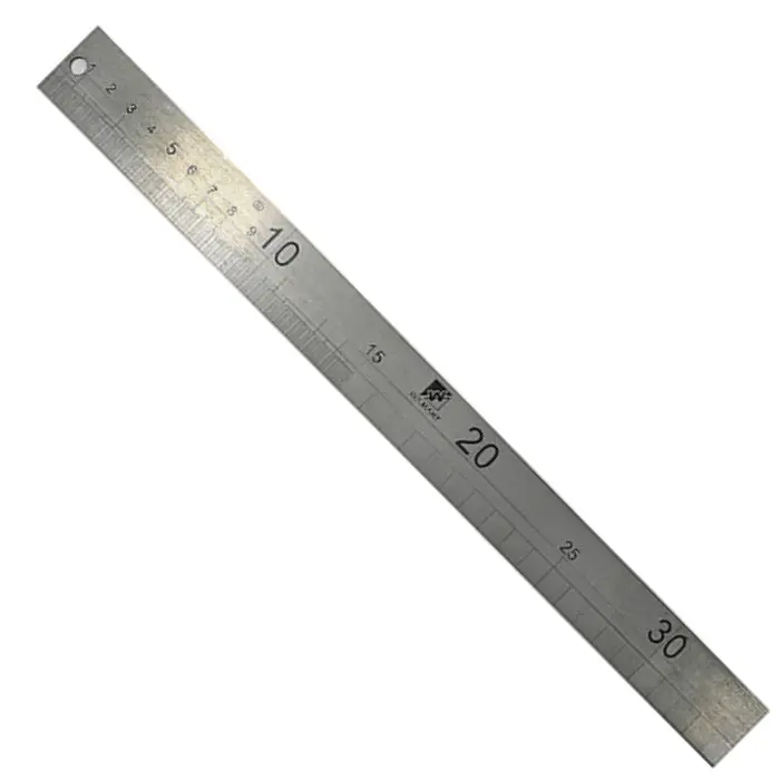 Jauge de charpentier inox gravée 350 mm