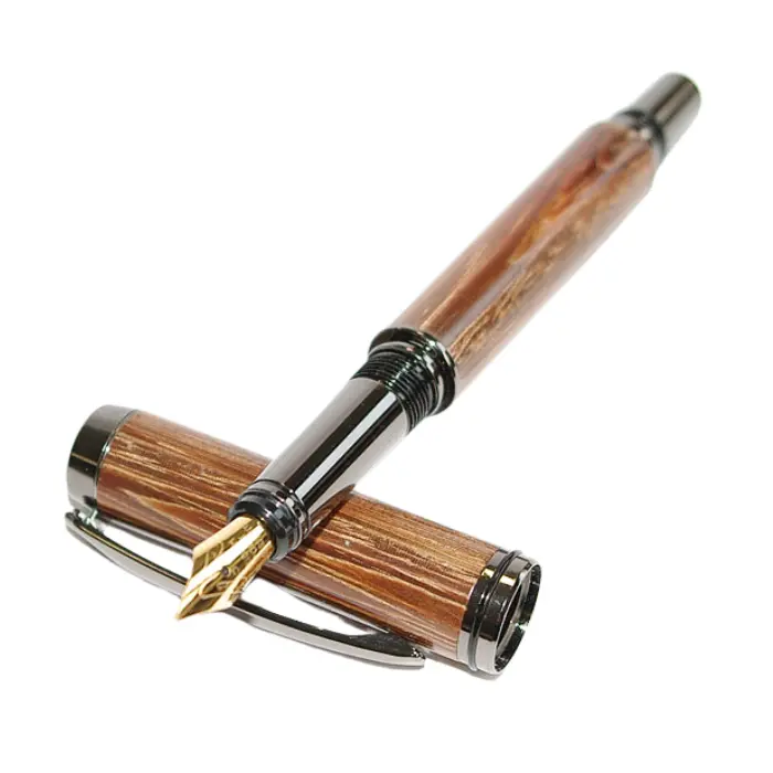 Mécanisme de stylo plume finition gun métal - Sylvie