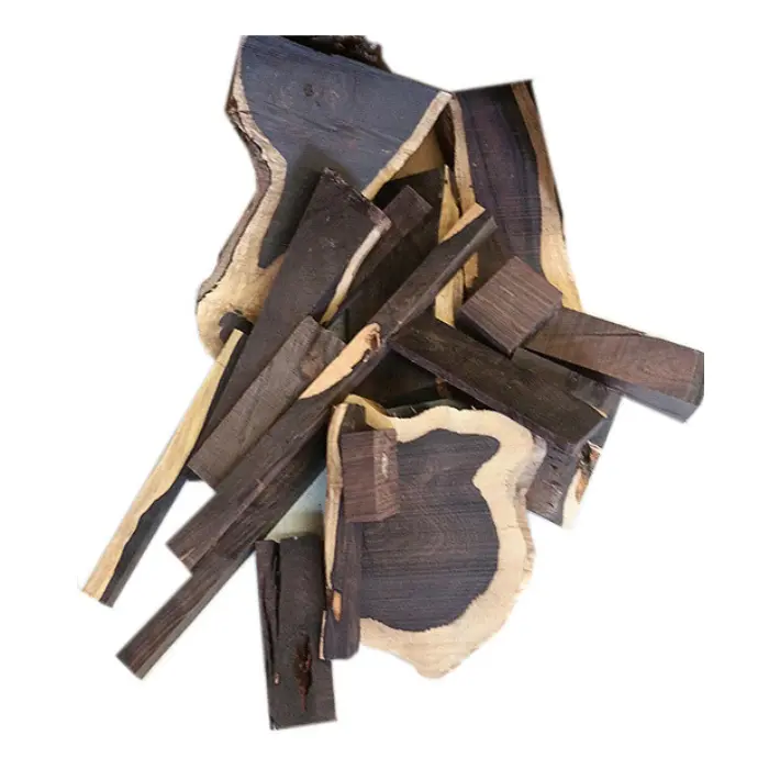 Lot 5 kg de chutes d'ébène du Mozambique pour bijoux et incrustations