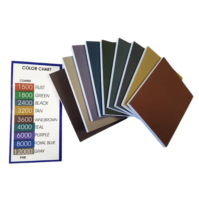 Lot 9 pads abrasifs Micro-Mesh 80×105 mm grains 1500 à 12000
