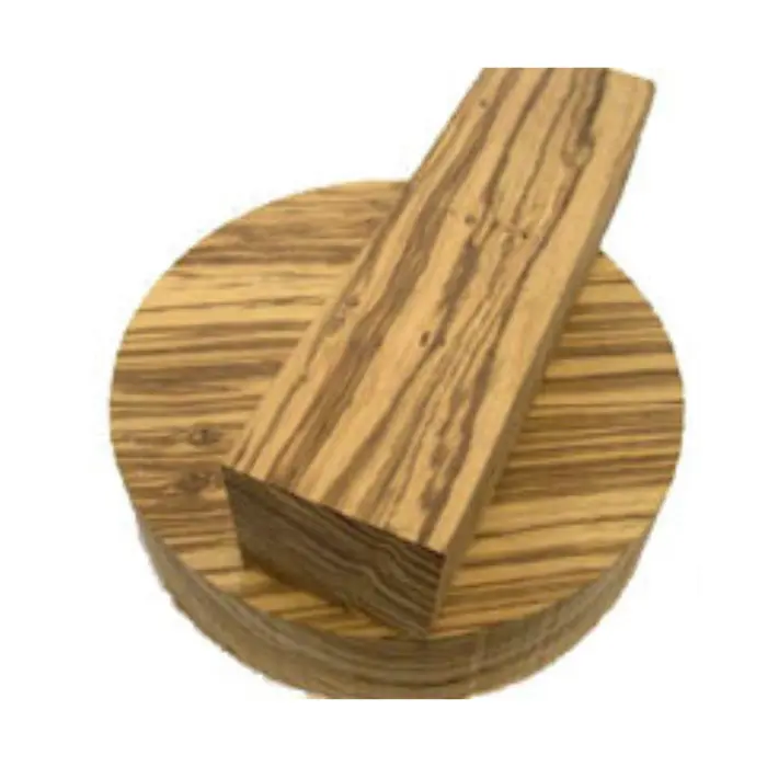 Lot tournage Zebrano 50×50×200 mm + disque 200×50 mm