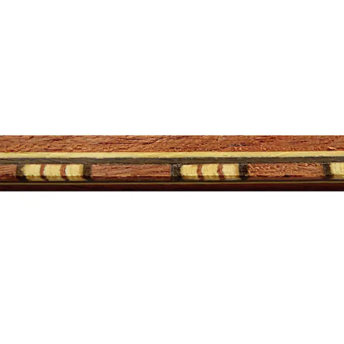 Baguette carrée 6×6 mm, Noire/Blanc, Tulipier