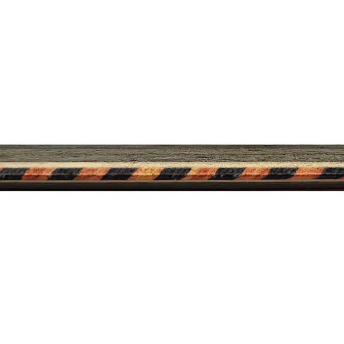 Baguette carrée 6×6 mm, Noire/Blanc, Tulipier
