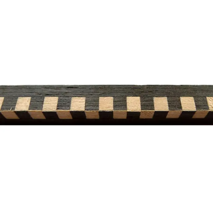 Baguette carrée 6×6 mm, Noire/Blanc, Tulipier