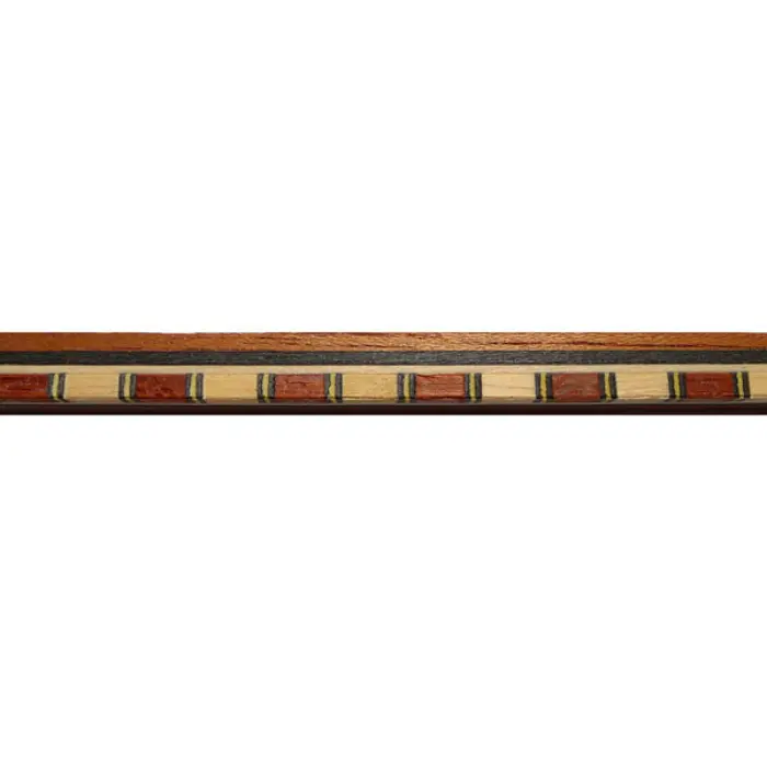 Baguette carrée 6×6 mm, Noire/Blanc, Tulipier