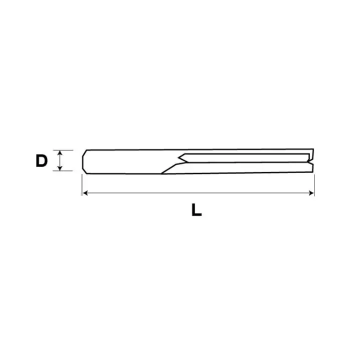 Mèche à mortaiser hélicoïdale HSS Ø 8 mm LT 130 mm rotation gauche