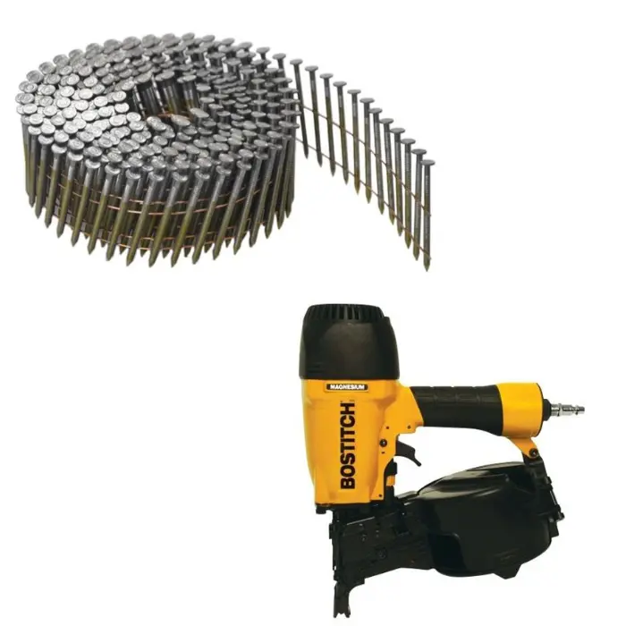 Pointes annelées inox A4 tête bombée Ø 2,3×55 mm rouleau 15°/16° carton 6 600