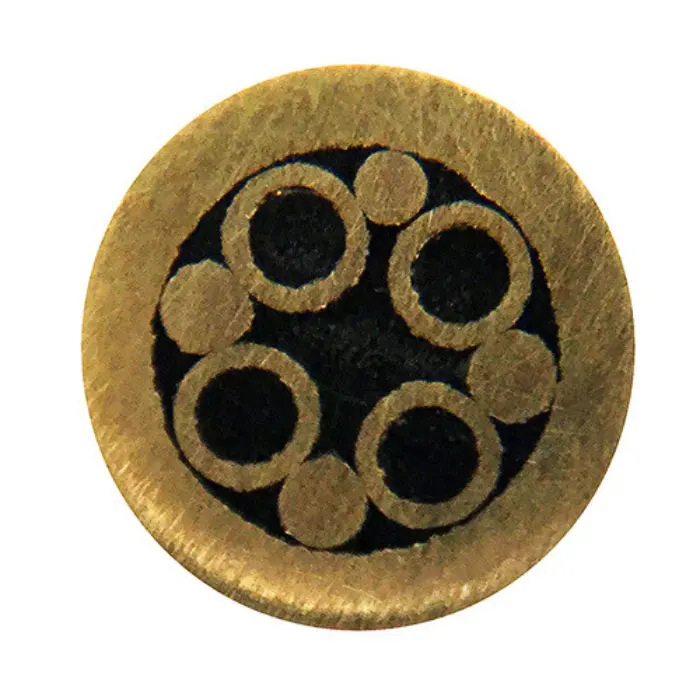 Rivet mosaïque Ø4 × 95 mm laiton/inox noir