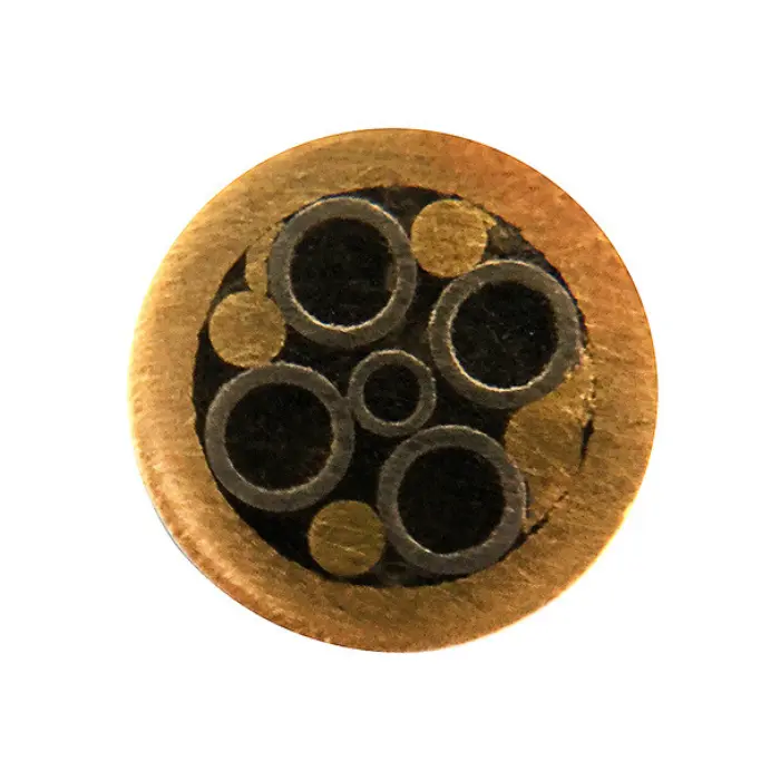 Rivet mosaïque Ø5 × 95 mm laiton/laiton noir
