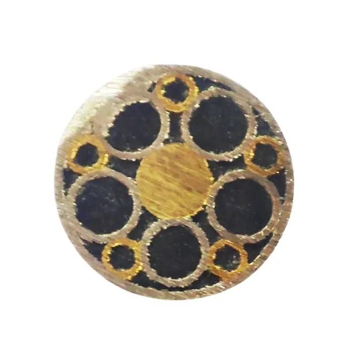 Rivet mosaïque Ø5 x 95 mm inox/laiton noir