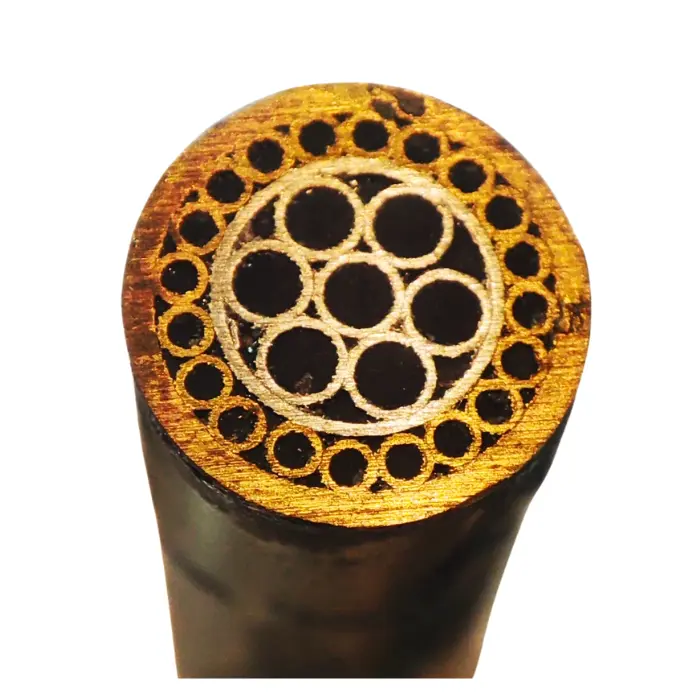 Rivet mosaïque Ø 8 × 95 mm laiton/inox résine noire